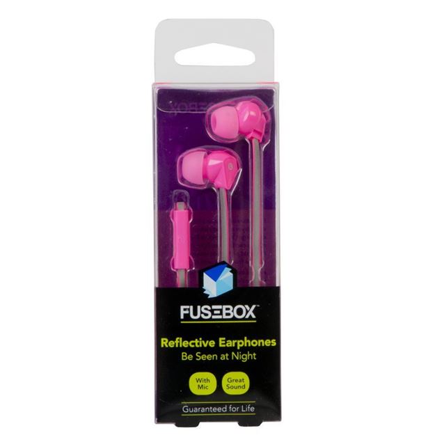 Fusebox - Reflective Earbuds w/Mic