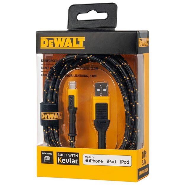 DeWALT - Reinforced Cable for Lightning, 10 ft.