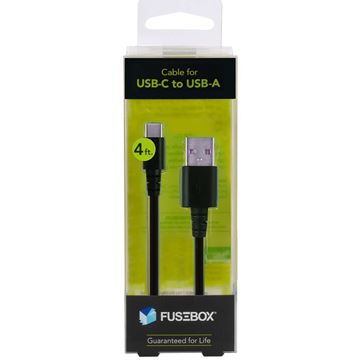 Fusebox - Cable for USB-C to USB-A, 4 ft.