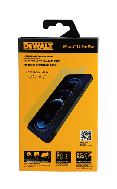 DEWALT Glass Screen Protector for iPhone 12 Pro Max