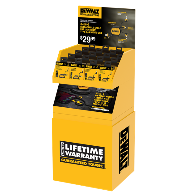 DEWALT - 3 in 1 Retractable Cable QP