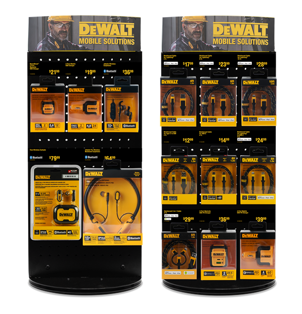 DEWALT - Mini Metal Rotating Countertop Display