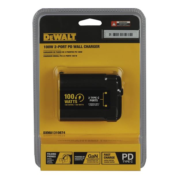 Worksite USB PD Charger, 2-Port, 100W