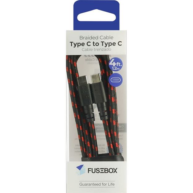 Reinforced Cable for USB-C to USB-C, 4 ft.