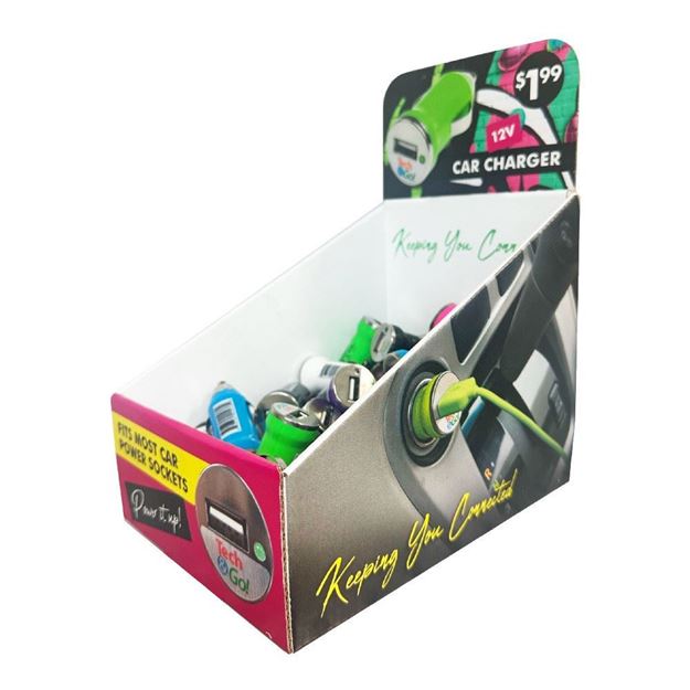 1-Port USB-A Car Charger Countertop Display